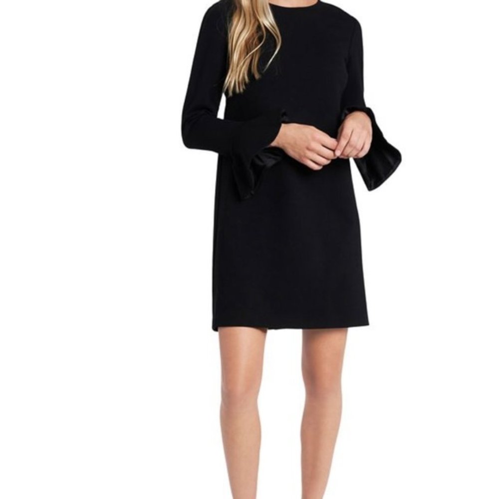 CeCe Rich Black Bell Sleeve Dress